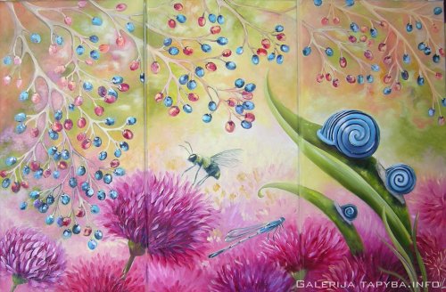 Vasaros akimirka – triptikas