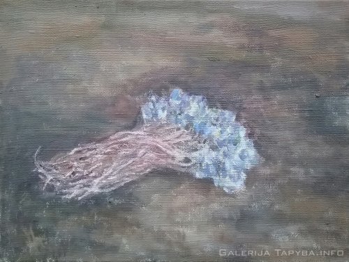 Žibuoklių puokštė