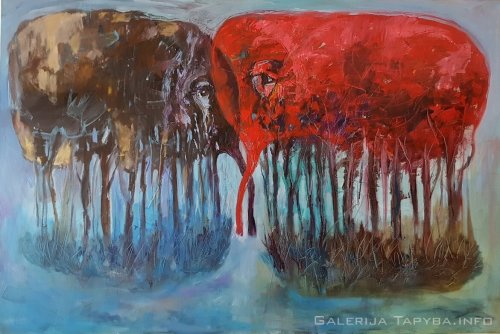 Dramblių salos susitiko