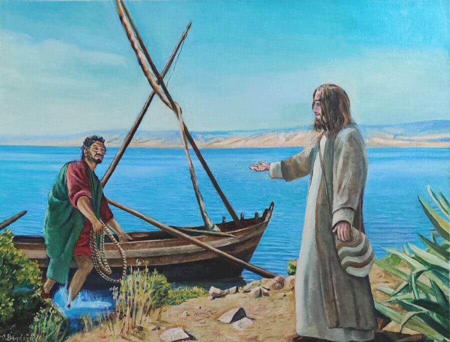Prie Galilėjos ežero (Jėzus ir Andriejus)