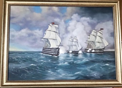 Jūrų mūšis (įkvėpta I. Aivazovskio)