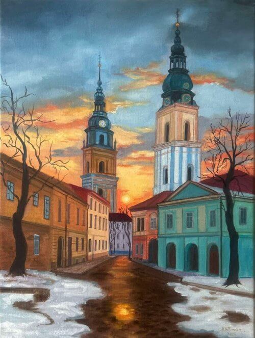 Saulėlydis virš bokštų